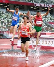 三浦が日本新で３千ｍ障害決勝へ 陸上・３０日