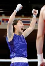 入江聖奈、銀メダル以上が確定 ボクシング・３１日