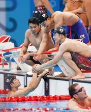 男子は日本新で６位、女子８位 競泳・１日