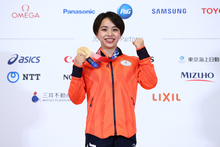 【メダリスト会見】体操女子種目別ゆかの村上選手「5年間が詰まった銅メダル」