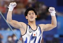 １９歳橋本大輝、体操個人で２冠 種目別鉄棒で森末以来の金メダル