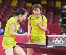 女子団体決勝進出で銀以上 卓球・３日