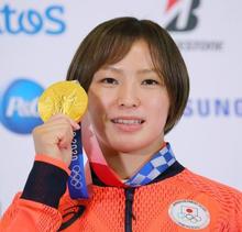 川井友香子「金を少しずつ実感」 レスリング女子決勝から一夜明け