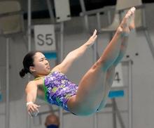 １５歳玉井、圧勝で３連覇 飛び込みの日本選手権