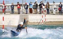 カヌー羽根田「魅力を発信する」 五輪会場見学会