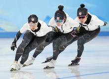 五輪連覇へ、戦術定めた日本 スピード女子団体追い抜き