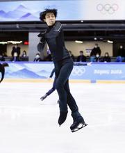 羽生結弦、北京入り後の初練習 ４回転半「五輪で絶対に必要」