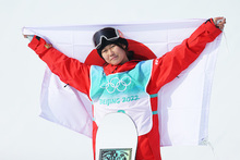 【メダリスト会見】スノーボード女子ビッグエアの村瀬心椛選手「憧れの選手と一緒に表彰台に乗れて夢のようでした」