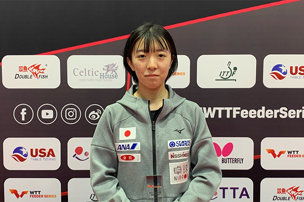 【JOCエリートアカデミー】小塩遥菜選手がWTTフィーダーフリーモントで準優勝