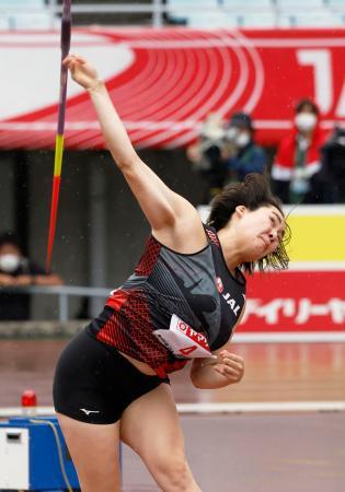 男子障害三浦、黒川ら世界陸上へ 女子やり投げは北口榛花Ｖ