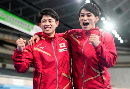 谷川兄弟と深沢、坂口が世界代表 体操選考会の全日本種目別