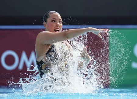 世界水泳で乾がＡＳソロ２冠 第一人者、日本勢で初