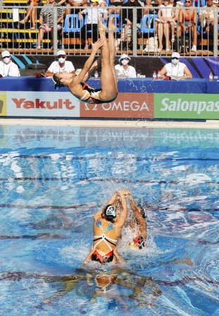 世界水泳、チームＦＲで日本が銅 アーティスティックスイミング