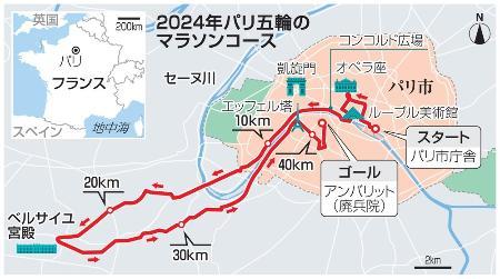 パリマラソンは起伏多い難コース 五輪、ベルサイユ含む数々の名所