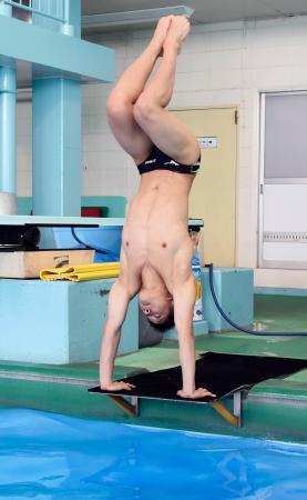 飛び込み玉井「次は金メダル」 世界水泳へ、新年初練習
