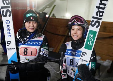高梨と丸山の日本は６位 Ｗ杯ジャンプ女子団体、蔵王