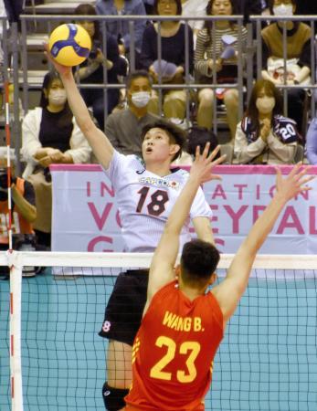 バレーボール男子、中国に白星 国際親善試合第２戦