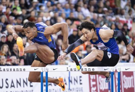 陸上の泉谷駿介、日本男子初優勝 １１０メートル障害、最高峰大会