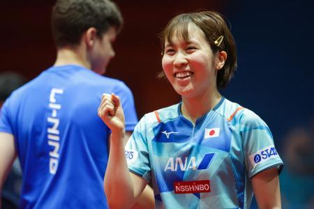 平野美宇が優勝 世界ランク１位に競り勝つ