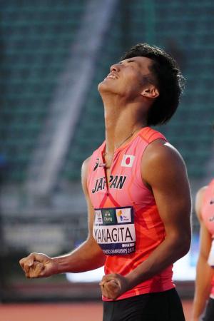 女子幅跳びの秦、日本新で優勝 アジア陸上、柳田１００ｍ初Ｖ