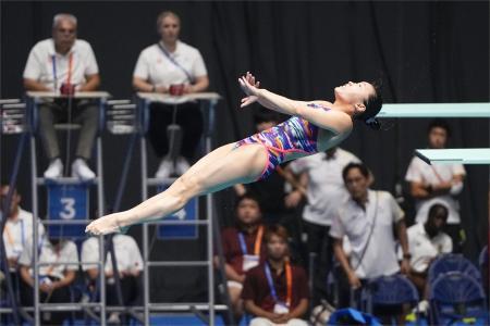 飛び込み三上紗也可がパリ五輪へ 水泳、２人目の日本代表に