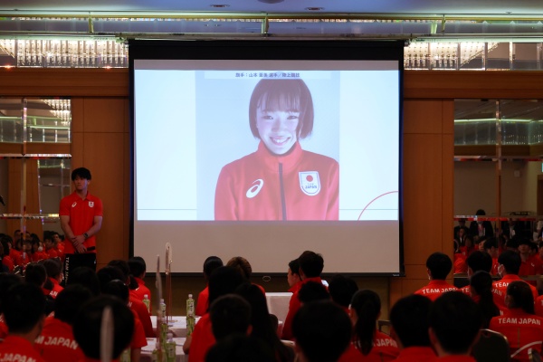 FISUワールドユニバーシティゲームズ（2021/成都）のTEAM JAPAN選手団出発式を実施