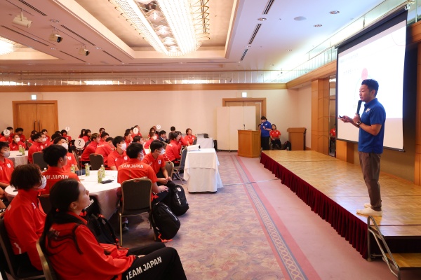 FISUワールドユニバーシティゲームズ（2021/成都）のTEAM JAPAN選手団出発式を実施
