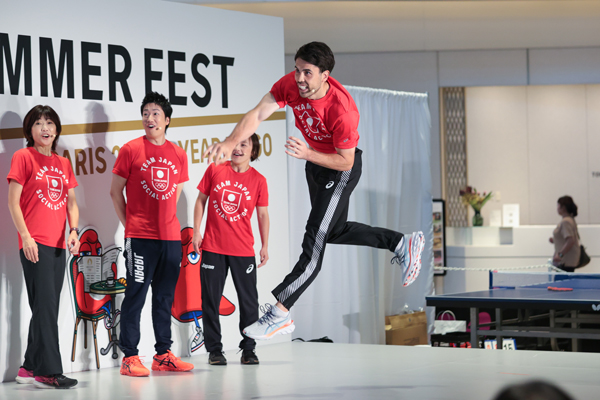 パリ2024オリンピック1年前カウントダウンイベント「TEAM JAPAN SUMMER FEST」のオープニングイベントを開催