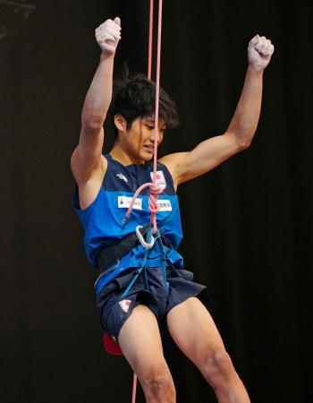 安楽宙斗、百合草碧皇ら準決勝へ 世界クライミング第３日