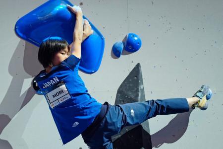 女子ボルダーで森秋彩は６位 世界クライミング第５日