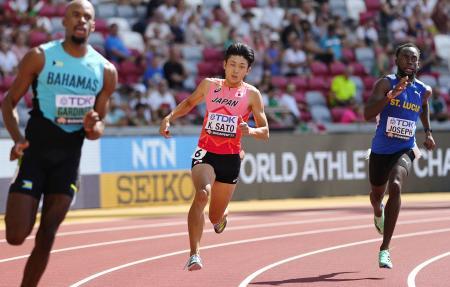 サニブラウン、２年連続決勝へ 世界陸上、佐藤拳太郎が日本新