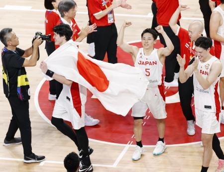 日本、パリ五輪出場決める バスケＷ杯、最終戦に勝利