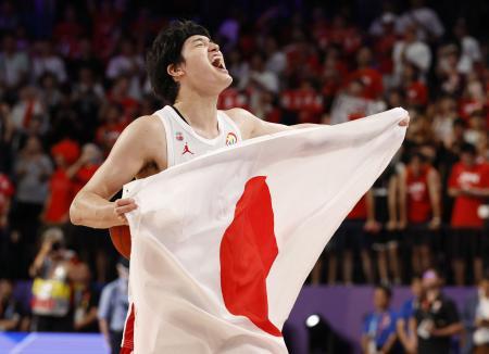日本、パリ五輪出場決める バスケＷ杯、最終戦に勝利