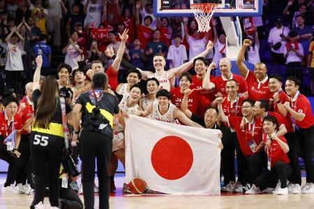 日本、パリ五輪出場決める バスケＷ杯、最終戦に勝利