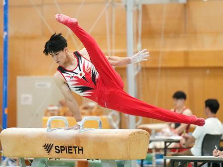 世界体操、日本男子代表が試技会 橋本大輝「今年こそは金取る」