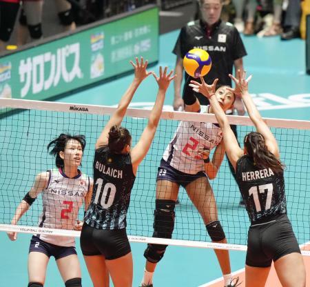 日本バレー女子、３―０で２連勝 パリ五輪予選、アルゼンチン戦