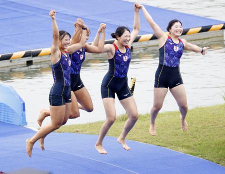 近代五種女子でパリ五輪出場枠 ローイング女子の日本は銀メダル