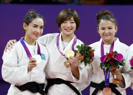 角田、田中が優勝 アジア大会の柔道
