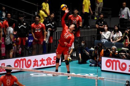 日本、親善試合でカナダに勝利 バレー男子、強化の一環