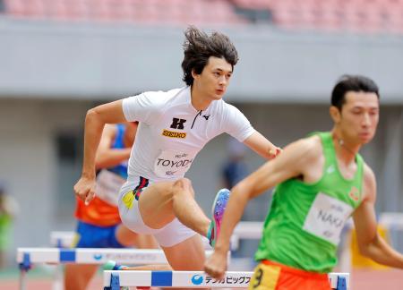 男子４００メートル障害は豊田Ｖ 陸上、チャレンジ杯