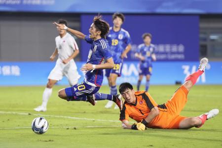 日本、難敵北朝鮮に競り勝つ 終盤のＰＫで勝ち越し