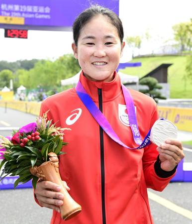 自転車女子ロード、与那嶺は銀 杭州アジア大会第１１日