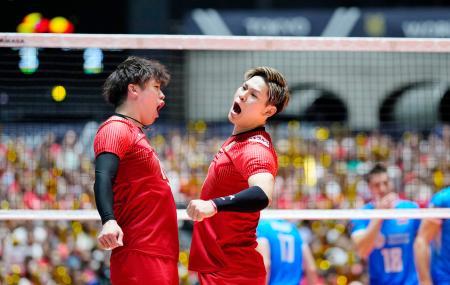 バレー男子、五輪出場権を獲得 米国も、パリ大会予選で