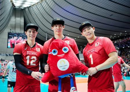 バレー男子、五輪出場権を獲得 米国も、パリ大会予選で