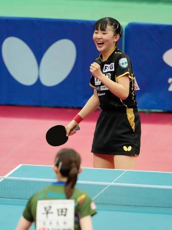 卓球、１５歳張本美が女子制す 男子は戸上Ｖ、全農杯