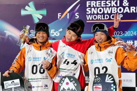 木俣２位、木村と鬼塚３位 スノボＷ杯ビッグエア第２戦