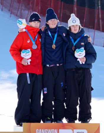 スキーのニコルズが銀メダル 冬季ユース五輪第７日