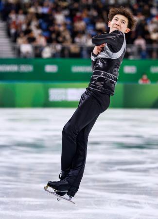 フィギュア男子の中田は５位 冬季ユース五輪第１１日