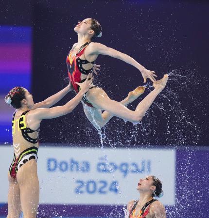 オープンＷ、南出がパリ五輪へ 男子１０キロ、世界水泳第３日