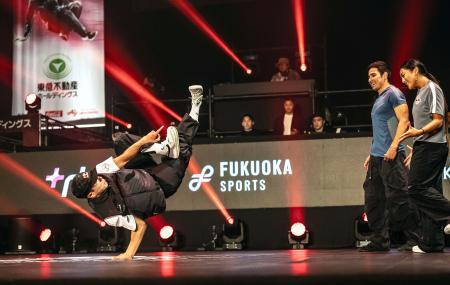 ブレイキン、日本が米国に勝利 有力選手の日米対抗戦、福岡